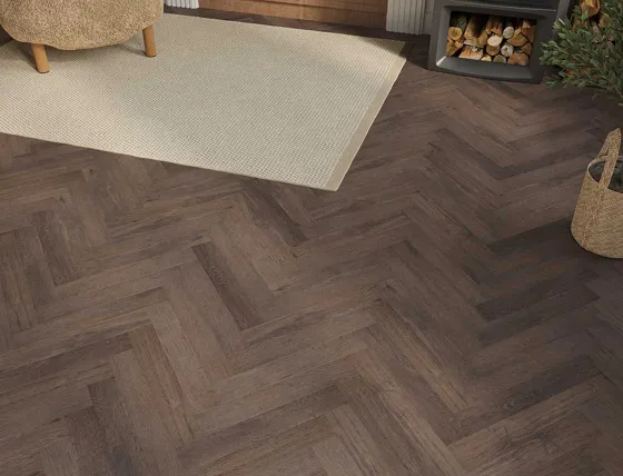 Cuban Walnut 2mm Herringbone LVT