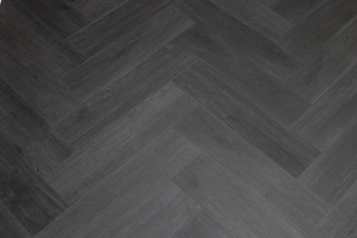Nightfall Black Oak Herringbone 6mm SPC Click
