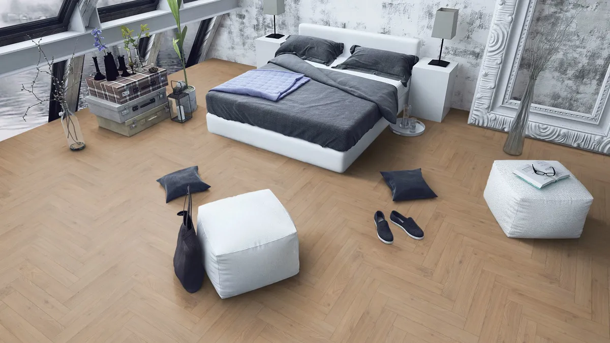 Oregon Oak 12mm Herringbone