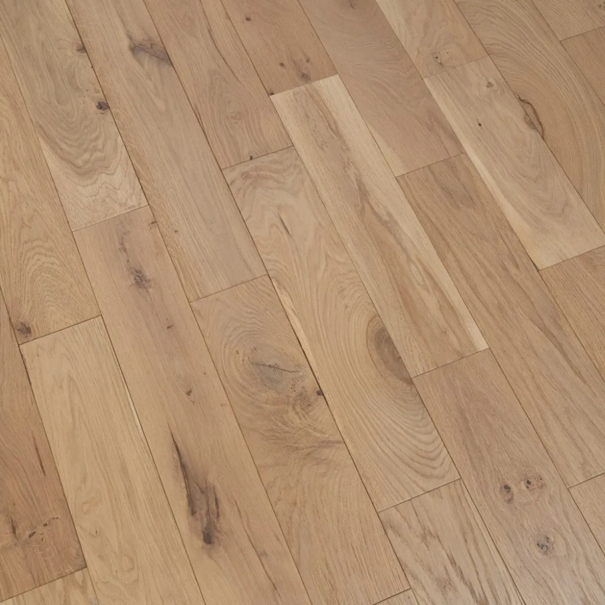 Invisible Oak 10mm x 125mm Brushed & Matt Lacquered Engineered Oak