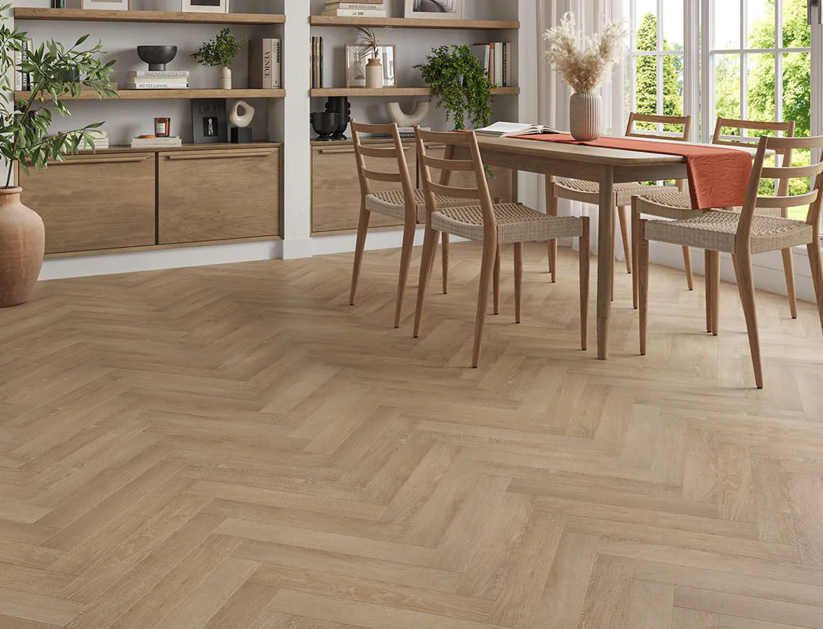 Autumn Chestnut 2mm Herringbone LVT