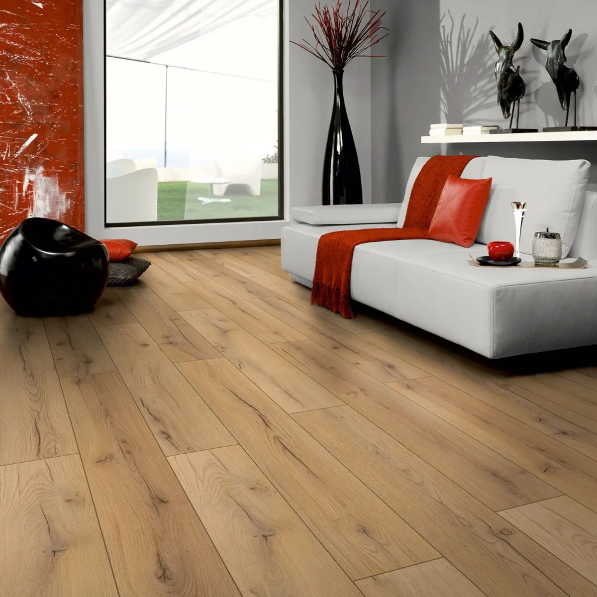 Oak Beige 7mm Laminate Flooring