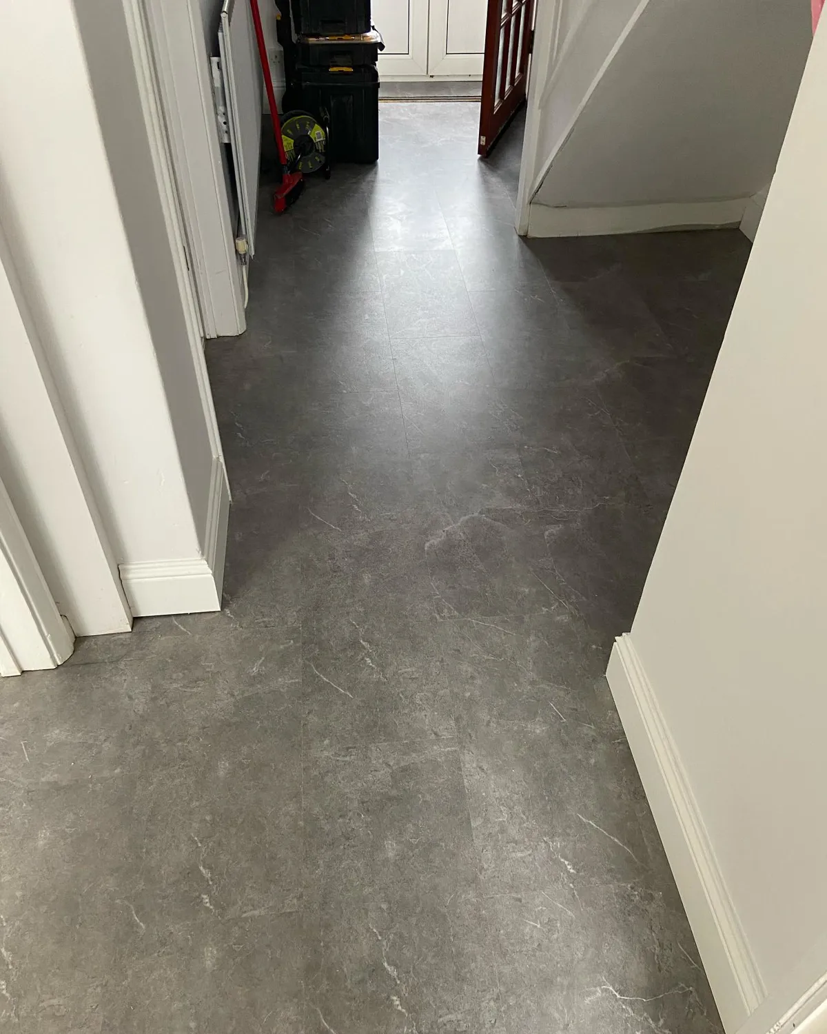 Quartz Grey Marble 5.5mm SPC Click Tiles