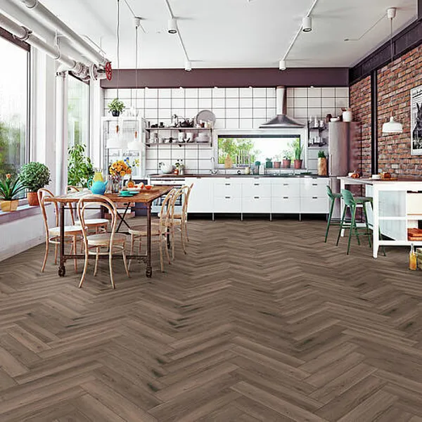 Chocolate Oak 8mm Herringbone