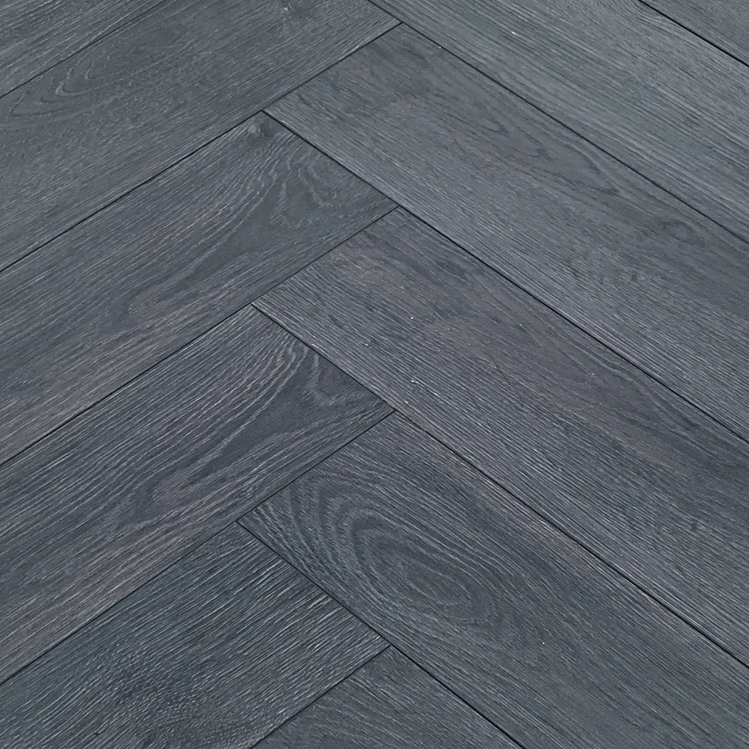Elba Oak Black Herringbone 8mm