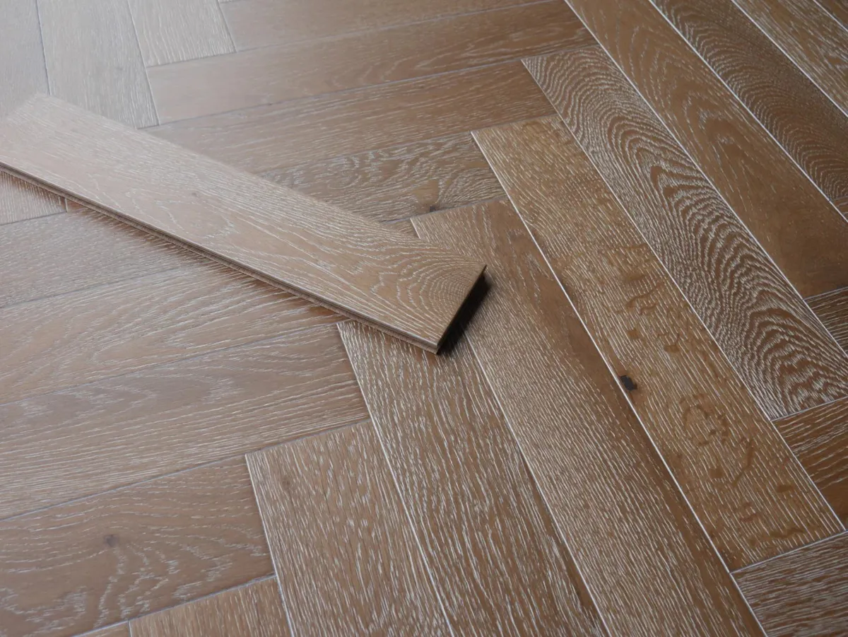 Smoked White Oak Herringbone 14mm
