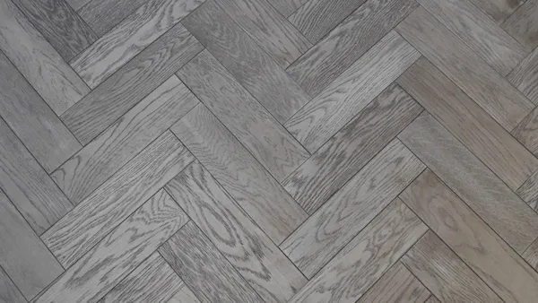 Gunmetal Grey Oak Herringbone 18mm