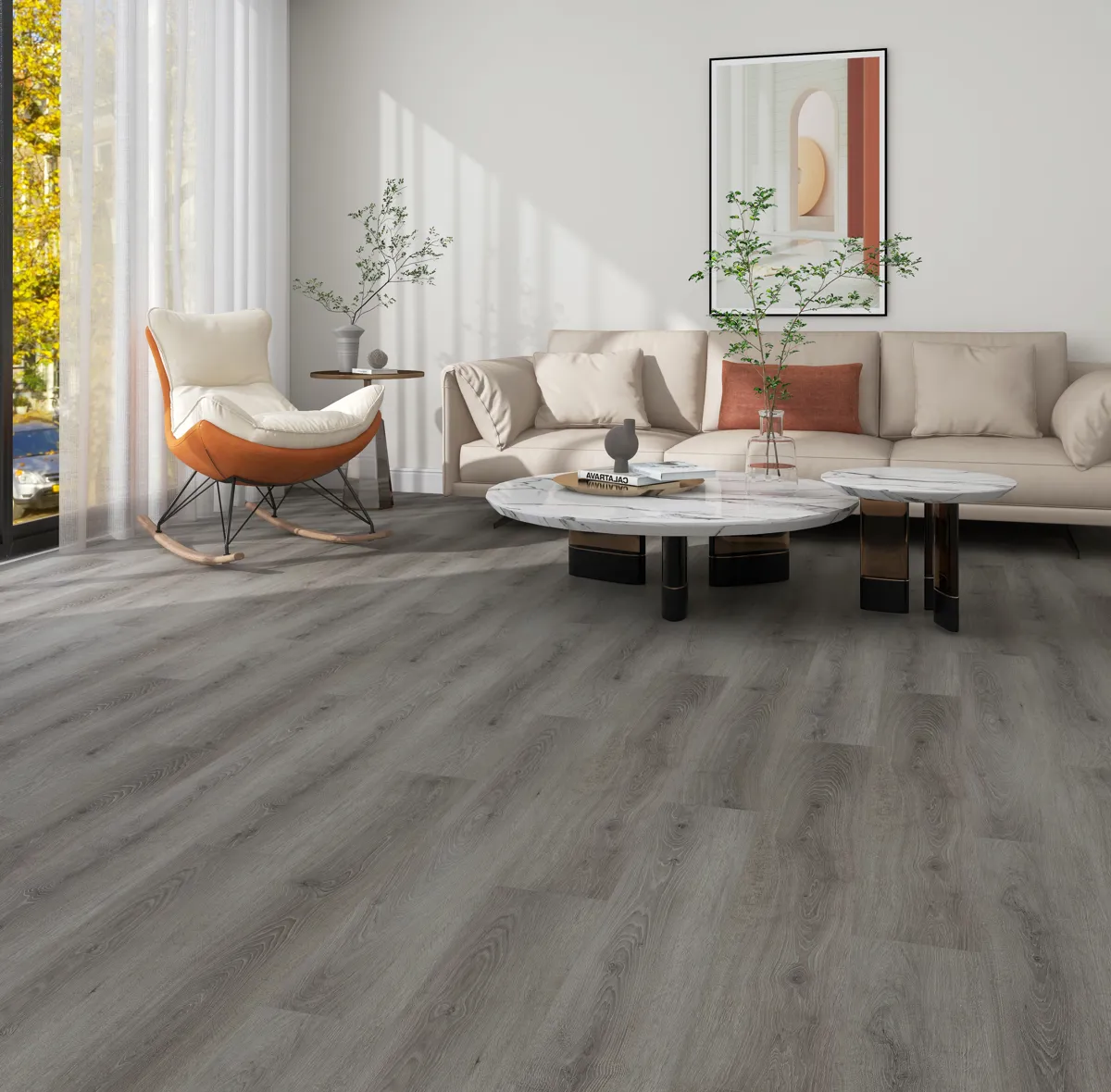 Hickory Grey Oak Dryback LVT