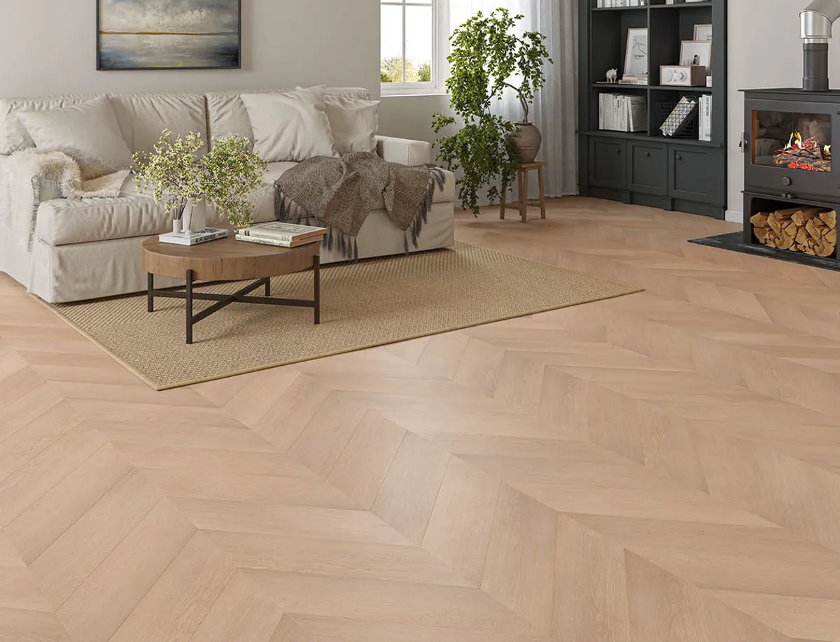 Warm Oak 3mm Chevron LVT