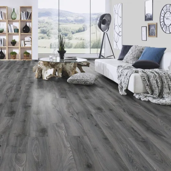 Dark Metal Grey Oak 8mm Laminate Flooring