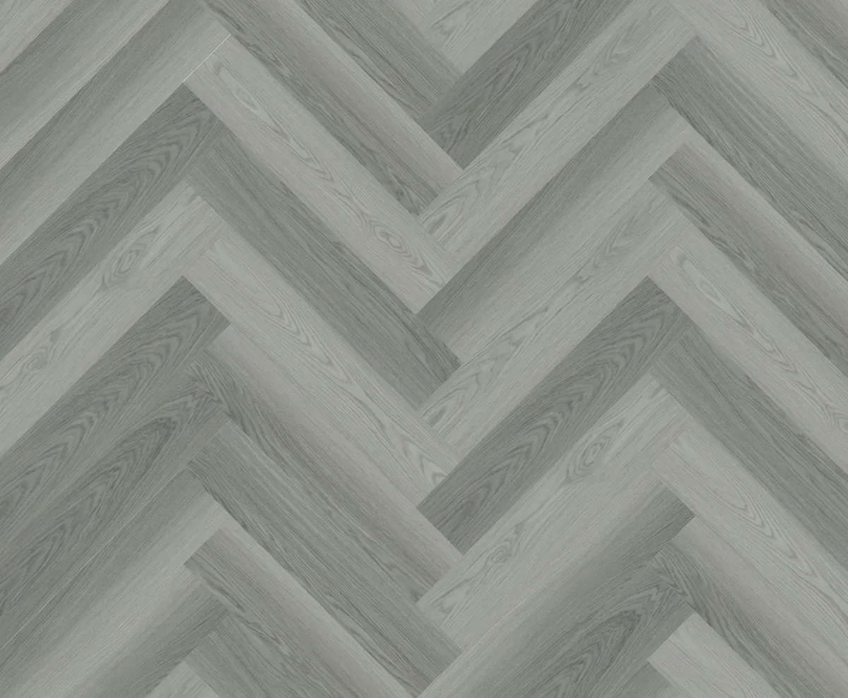 Feathered Grey 2.5mm Herringbone LVT