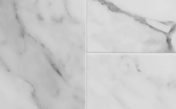 Pre Grouted White Marble SPC Click Tile