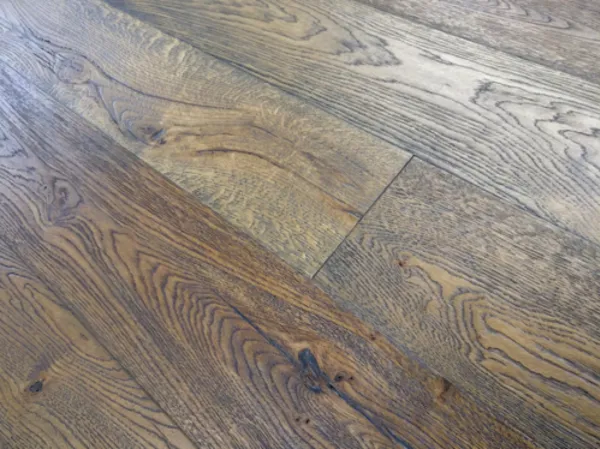 Engineered 20mm x 190 Distressed Dark Brown Hard Wax Oiled