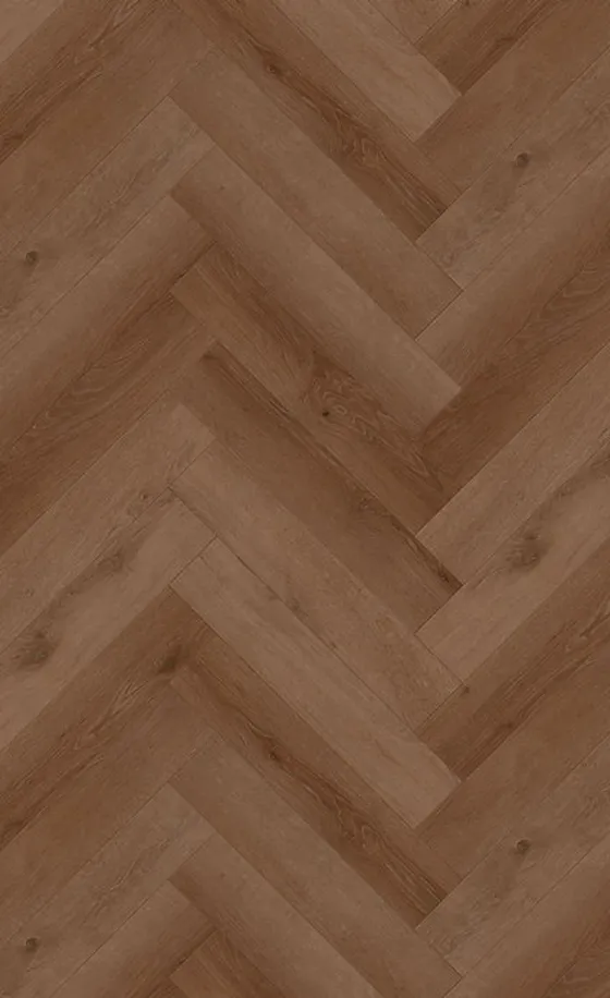 Whisky Brown Oak Herringbone Premium 8mm SPC Click