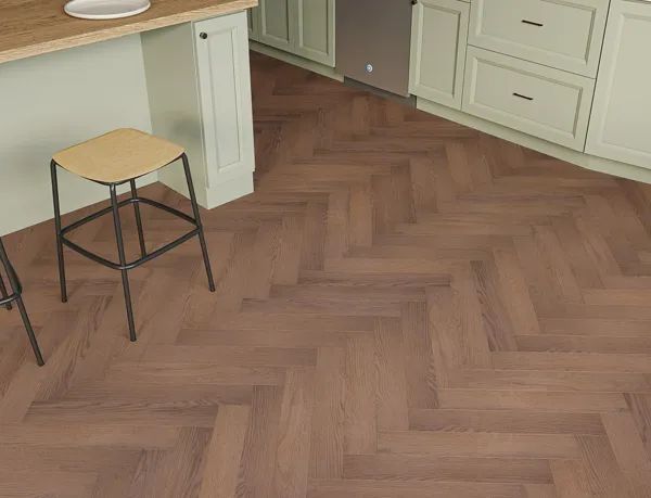 Romford Oak 12mm Deluxe Laminate Heringbone