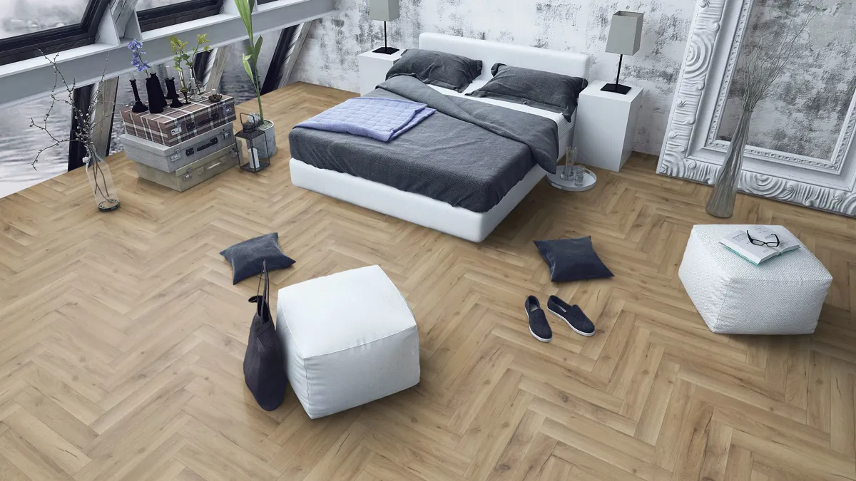 Albany Oak 12mm Herringbone