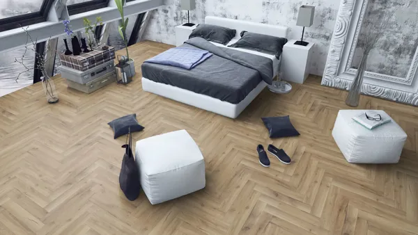 Albany Oak 12mm Herringbone