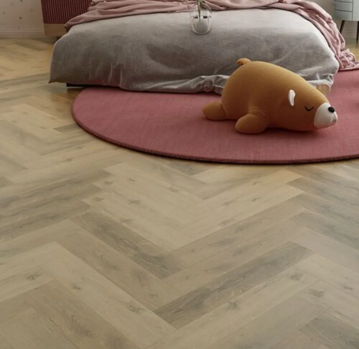 Natural Oak 5.2mm SPC Herringbone Click