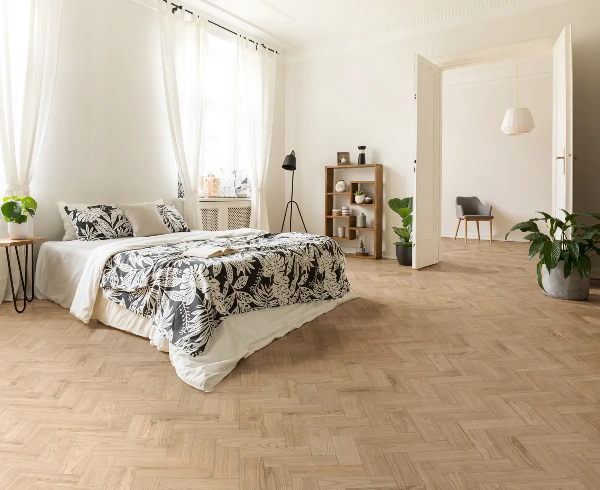 Loft Natural Oak Herringbone Dryback LVT
