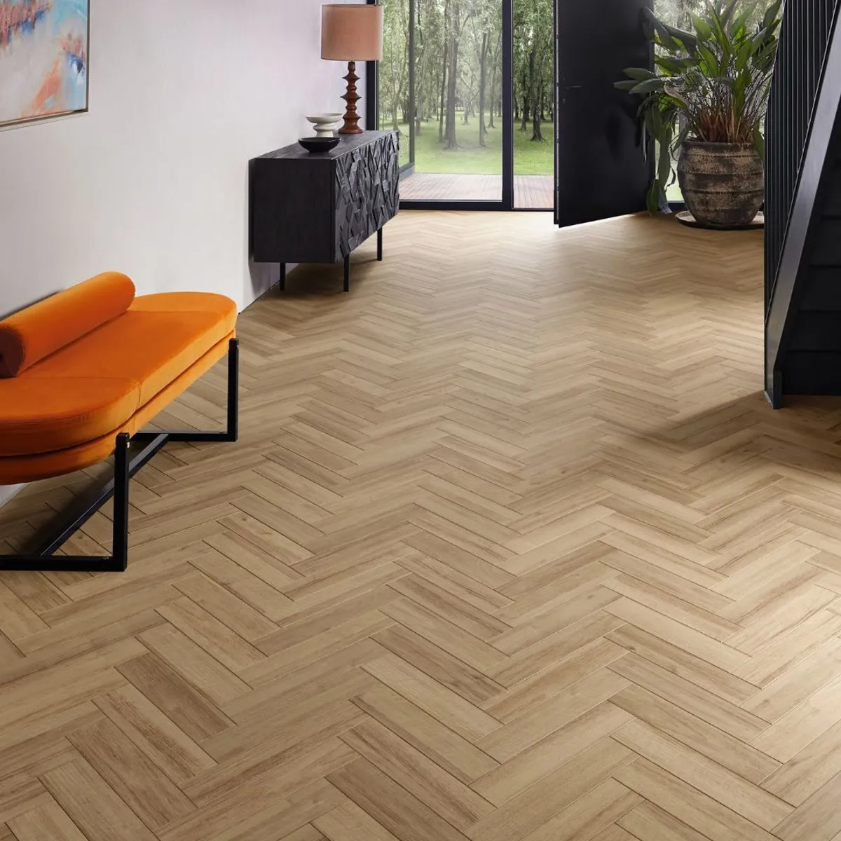 Brushed & Invisible Oiled Oak 14mm x 90mm Herringbone