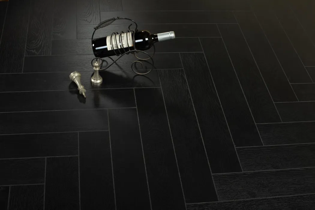 Midnight Black Oak 12mm Herringbone