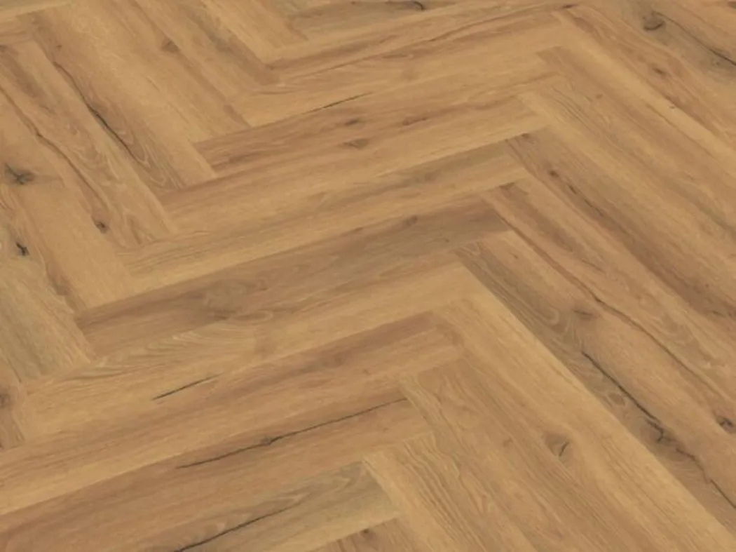 Western Oak 4mm SPC Herringbone