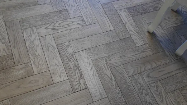 Gunmetal Grey Oak Herringbone 18mm