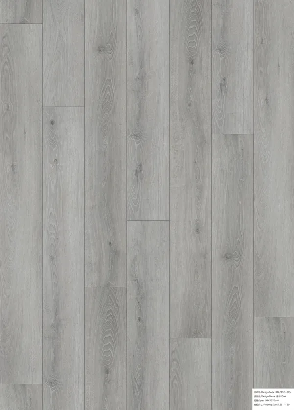 Cuban Light Grey Oak Dryback LVT