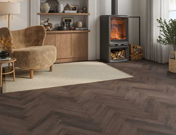 Cuban Walnut 2mm Herringbone LVT