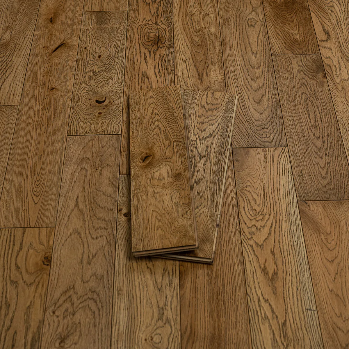 Cottage Oak 14mm Brushed & UV Oiled