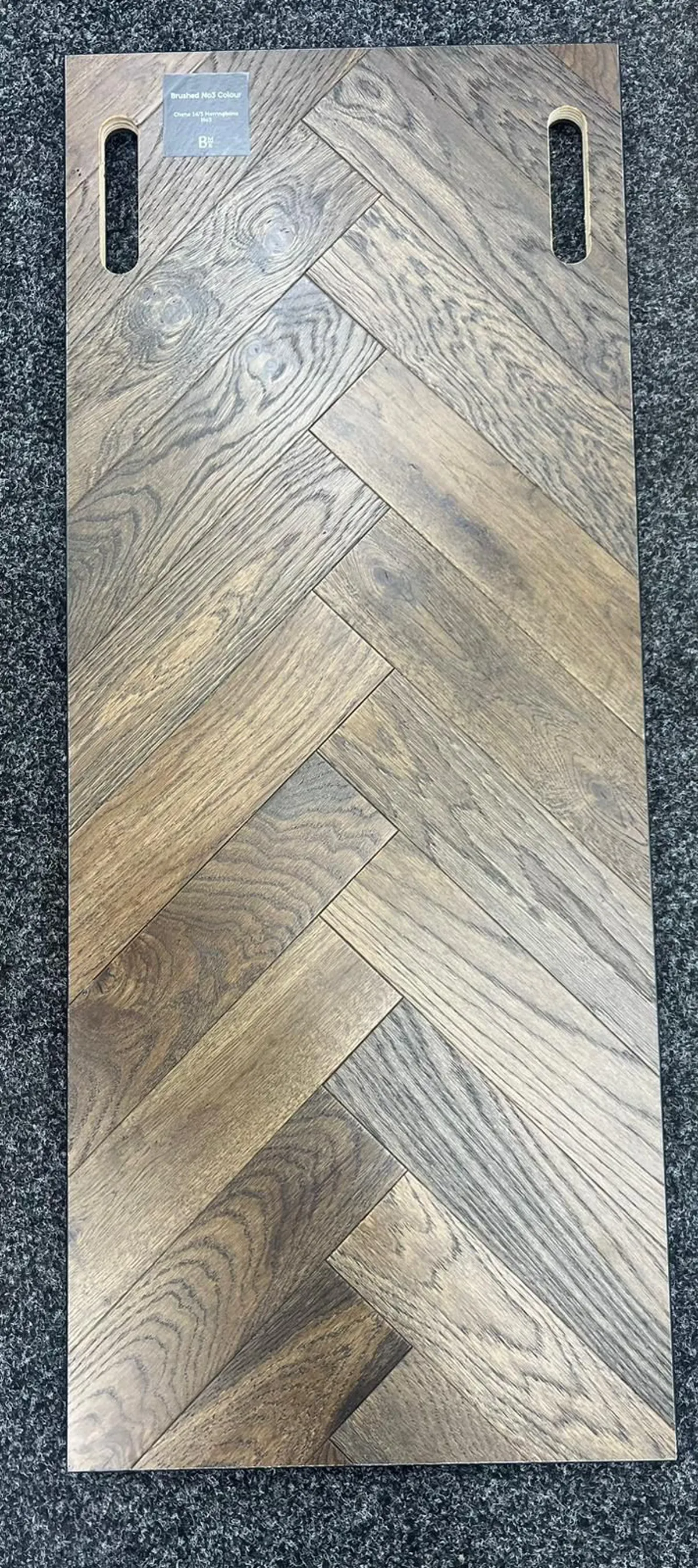 Dark Oiled Oak 14mm x 90mm Herringbone