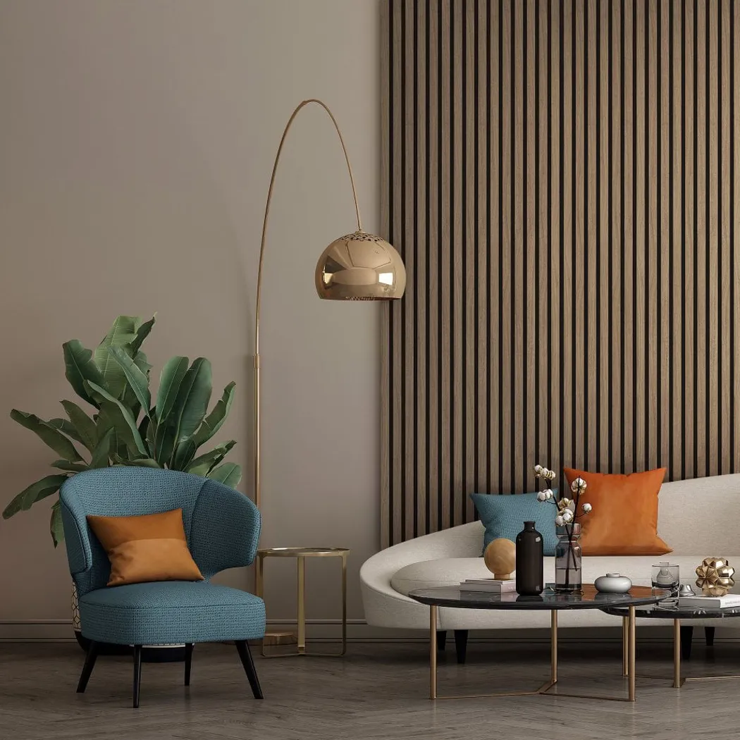 Bleached Walnut 24mm Acoustic Wall Panel - 600x2700mm