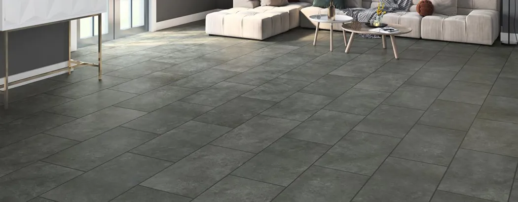 Midnight Stone Pre Grouted 5.5mm Tile SPC Click 