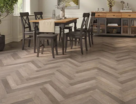 Winter Truffle 2mm Herringbone LVT