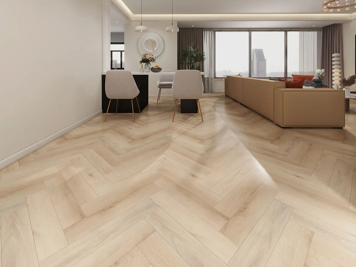 Nutmeg Oak Herringbone Premium 8mm SPC Click