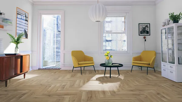 Albany Oak 12mm Herringbone