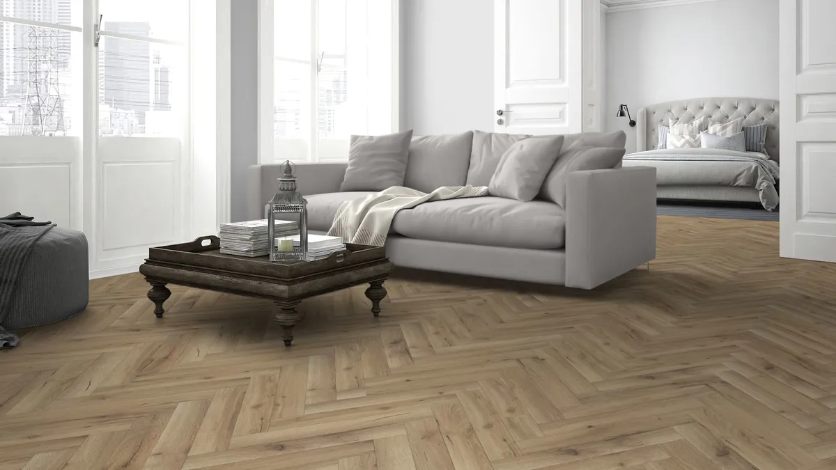 Albany Oak 12mm Herringbone