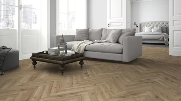 Albany Oak 12mm Herringbone