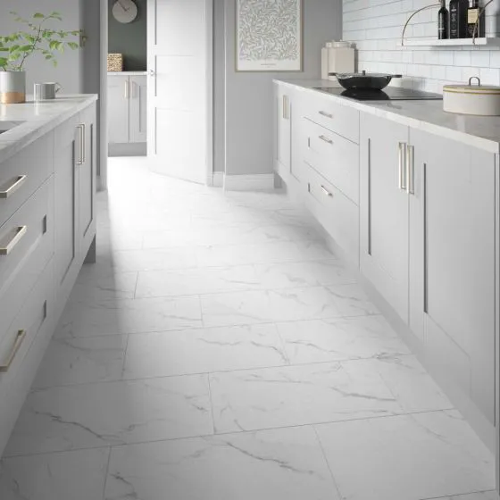 White Marble Tile SPC Click