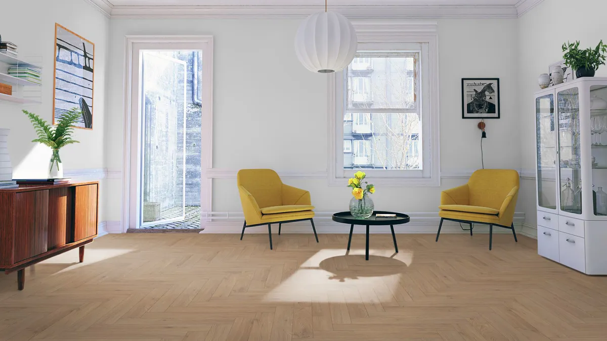 Oregon Oak 12mm Herringbone