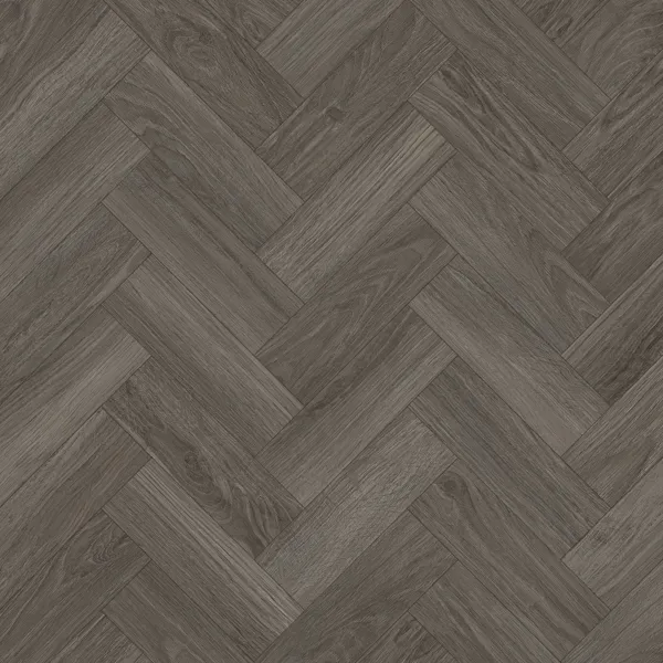 Shadow Grey Oak Herringbone Dryback LVT