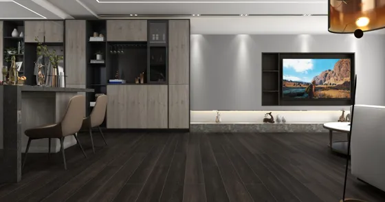 Old Charcoal Oak Dryback LVT