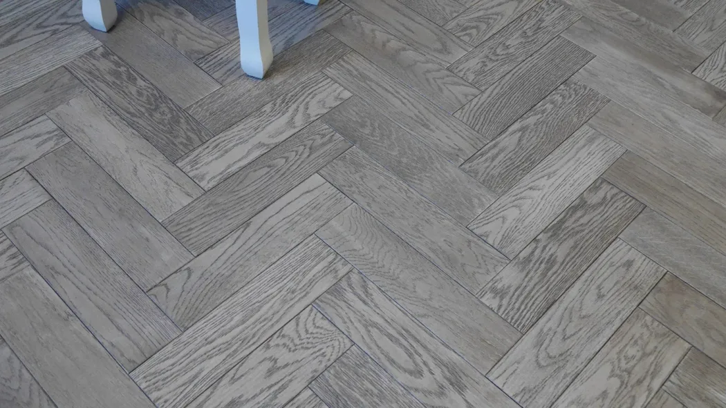 Gunmetal Grey Oak Herringbone 18mm