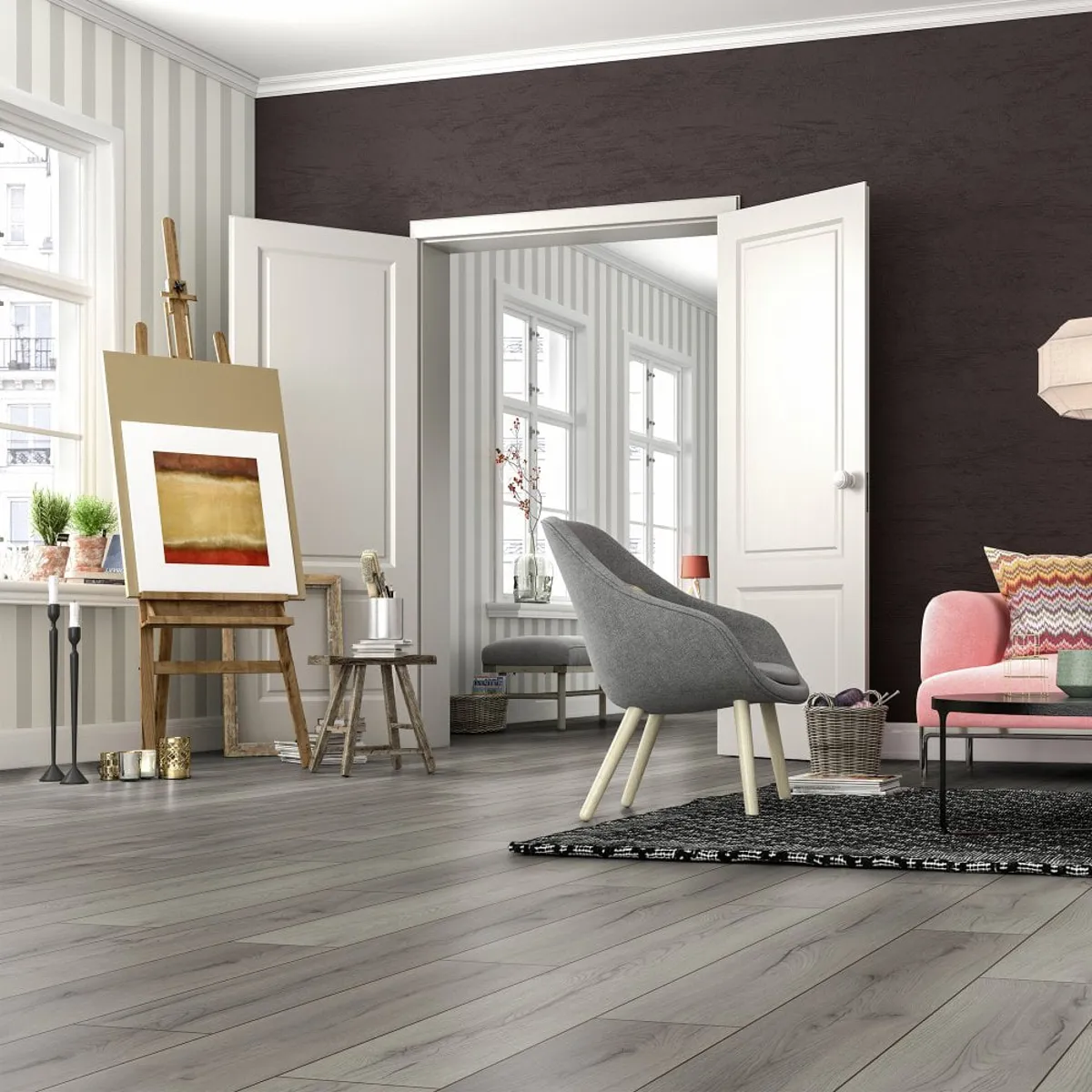 Sterling Oak Grey 7mm Laminate Flooring