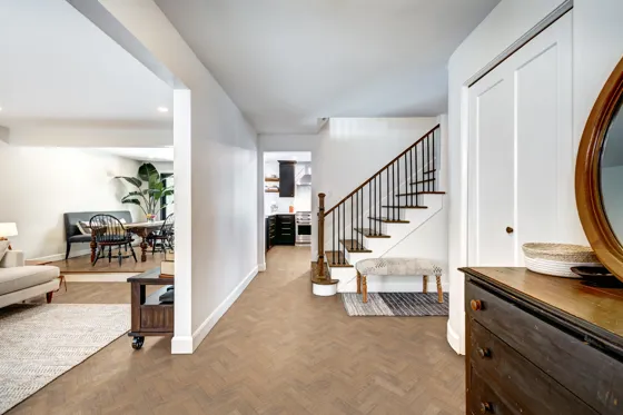 England Oak Herringbone Dryback LVT