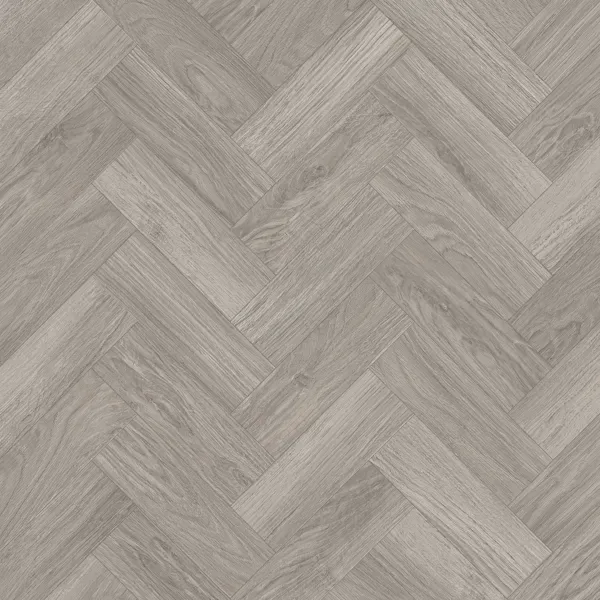 Dove Grey Oak Herringbone Dryback LVT